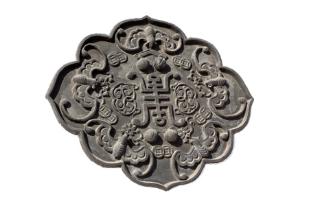 decorative pattern design on the antique buildings wallの写真素材