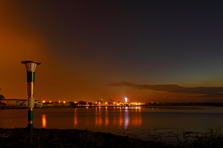 river night scenery in north china
