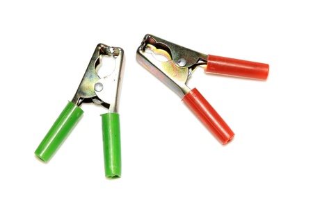 power cable clip on a white background