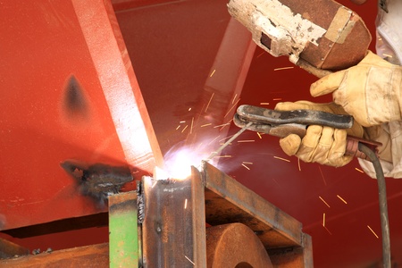 welding production scene in a factory 
