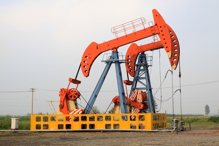oil pumping unit in working in chinaのeditorial素材