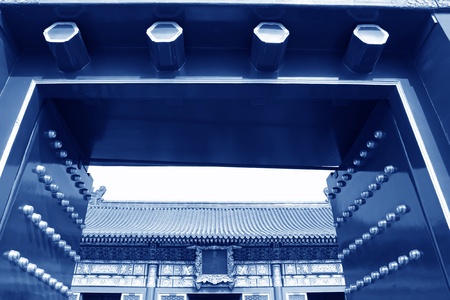 doornail and door knockers in the temple of heaven in beijingのeditorial素材