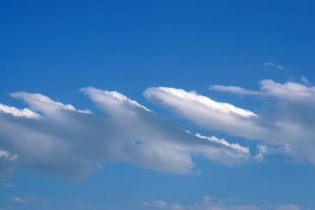 blue sky and white clouds sunnyの写真素材