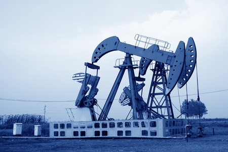 oil pumping unit in working in chinaのeditorial素材