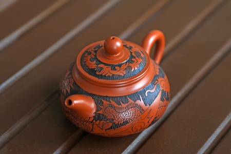 chinese yixing teapots, fine beautiful,handmade arts and crafts.の写真素材
