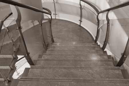city indoor glass rotary stairs in chinaのeditorial素材