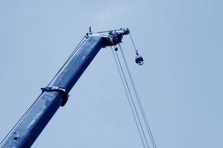 lifting equipment under the blue skyのeditorial素材