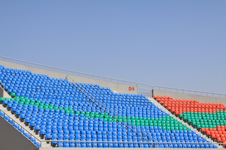 seats in a modern sports venues, hebei, China のeditorial素材