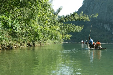mountain natural landscape, Wuyi mountain, fujian province, China 