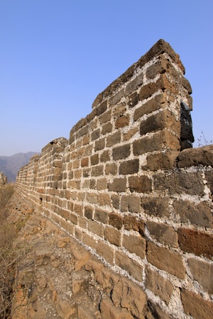 the original ecology of the great wall pass in north chinaの写真素材