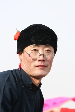 yangko multicoloured face in North chinaのeditorial素材