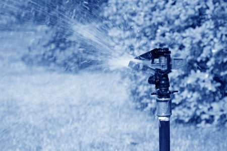 spray irrigation in north chinaの写真素材