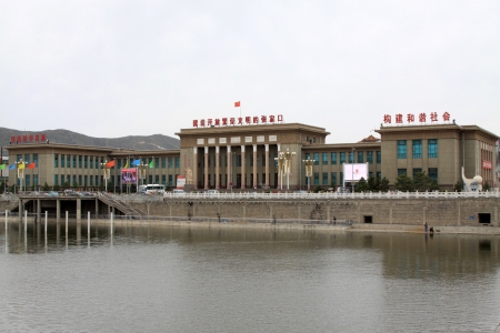 May 9, 2011, museum building landscape in Zhangjiakou city, hebei province, China のeditorial素材