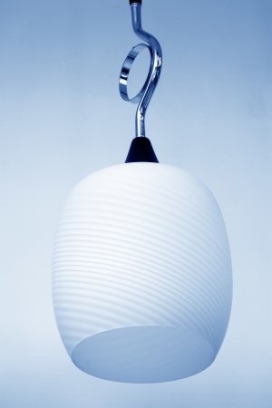 glass chandeliers hanging from the ceilingの写真素材