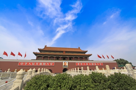 Beijing Tiananmen gateのeditorial素材