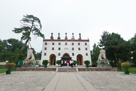 Tibetan Buddhism in landscape architecture of an ancient temple, Chengde, Mountain Resort, north chinaのeditorial素材