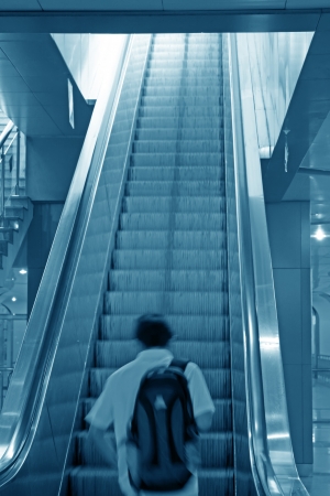 stairs in the subway station in Beijing, China の写真素材