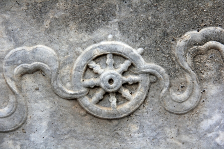 Zunhua, May 13  Still life stone carving on walls in the Eastern Royal Tombs of the Qing Dynasty on May 13, 2012, Zunhua City, Hebei Province, china のeditorial素材