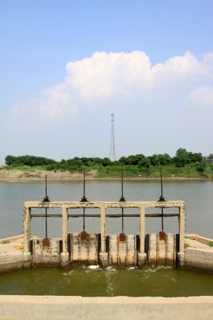 closeup of pictures, river lock door north chinaの写真素材