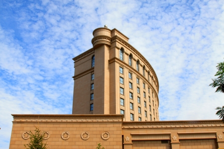 Luxury building under the blue sky, Chinaのeditorial素材