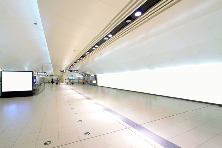 bright underground passage, in a subway station, Beijingのeditorial素材