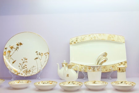 exquisite works, ceramic crafts tablewareの写真素材