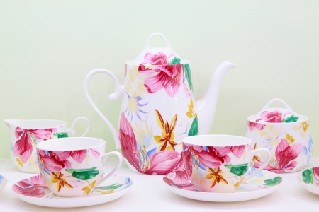exquisite works, ceramic crafts teacupの写真素材