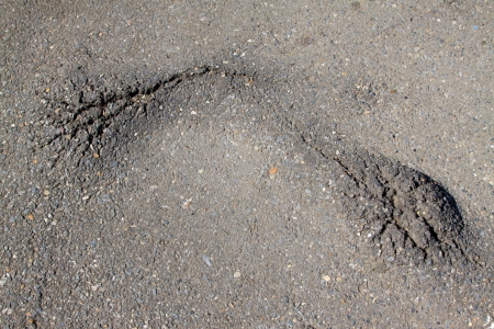 Crack of asphalt roads, Great harm to traffic, north chinaの写真素材