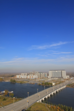 water park scenery in Luannan County, Hebei Province, Chinaの写真素材