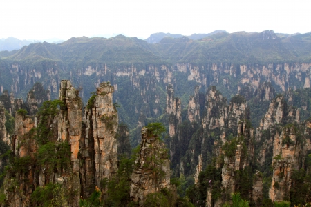 TianZi Mountain natural scenery, Zhangjiajie City, Hunan, Chinaのeditorial素材