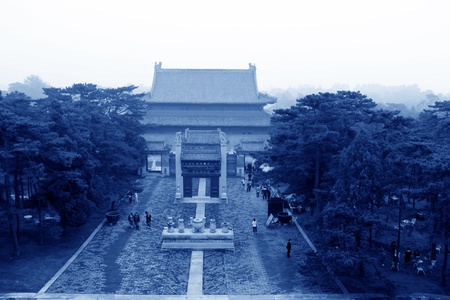 Zunhua, May 13: Chinese ancient architecture landscape in the Eastern Royal Tombs of the Qing Dynasty on May 13, 2012, Zunhua City, Hebei Province, china.のeditorial素材