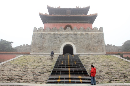 Zunhua, May 13: Chinese ancient architecture landscape in the Eastern Royal Tombs of the Qing Dynasty on May 13, 2012, Zunhua City, Hebei Province, china.のeditorial素材