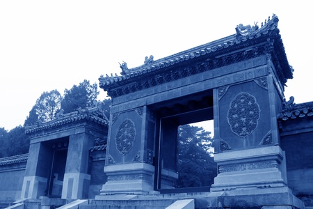 Zunhua, May 13: Mausoleum door in the Eastern Royal Tombs of the Qing Dynasty on May 13, 2012, Zunhua City, Hebei Province, china.のeditorial素材