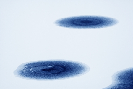 circular pattern in the snow and ice, in winter, China