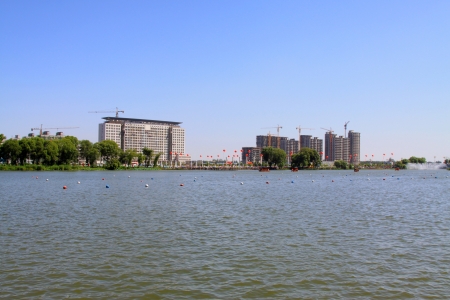 High rise building in North River park, Chinaのeditorial素材