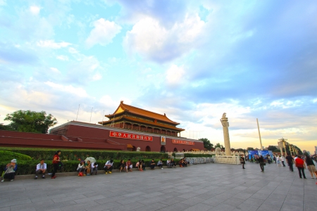 Beijing September 13 The Tiananmen Gate Tower on September 13, 2012, in Beijing, china
