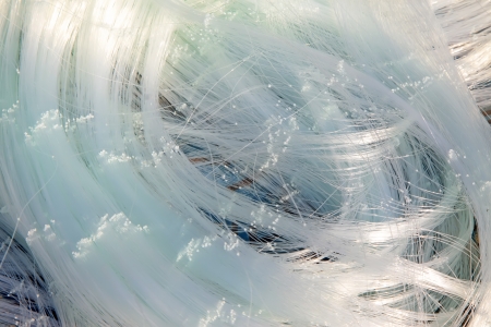 Nylon thread texture as backgroundの写真素材