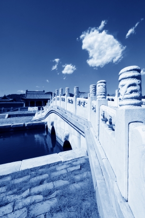 ZUNHUA - MAY 11  Ancient architecture scenery in Eastern Royal Tombs of the Qing Dynasty on May 11, 2013, Zunhua, Hebei Province, china のeditorial素材