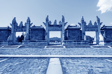 ZUNHUA - MAY 11: Dragon and Phoenix Gate in the Eastern Royal Tombs of the Qing Dynasty on May 11, 2013, Zunhua, Hebei Province, china.のeditorial素材
