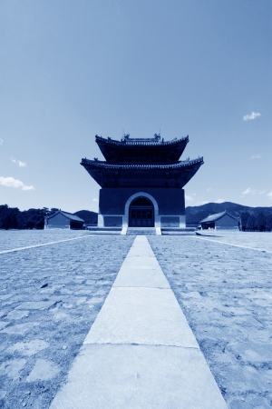 ZUNHUA - MAY 11: Ancient architecture scenery in the Eastern Royal Tombs of the Qing Dynasty on May 11, 2013, Zunhua, Hebei Province, china.のeditorial素材