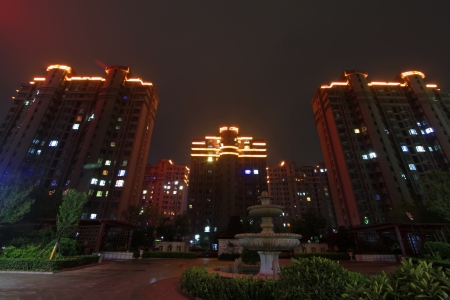 SHOUGUANG MAY 17: City night scene at night on May 17, 2013, Shouguang, Shandong Province, China
のeditorial素材