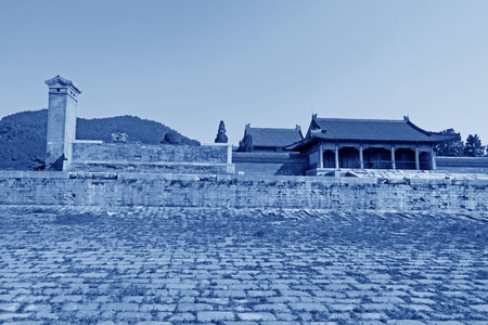 ZUNHUA - MAY 11: Ancient architecture scenery in the Eastern Royal Tombs of the Qing Dynasty on May 11, 2013, Zunhua, Hebei Province, china.のeditorial素材