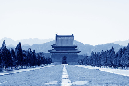 ZUNHUA - MAY 11: Ancient architecture scenery in the Eastern Royal Tombs of the Qing Dynasty on May 11, 2013, Zunhua, Hebei Province, china.のeditorial素材