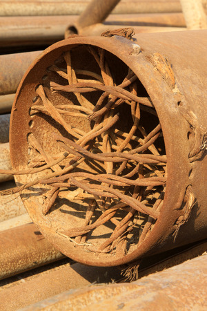 closeup of pictures, mechanical catheter full of sludge 