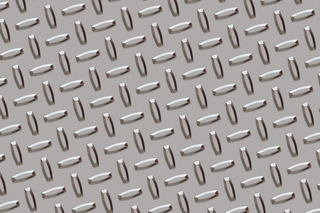 closeup of computer generated metal stripe background の写真素材