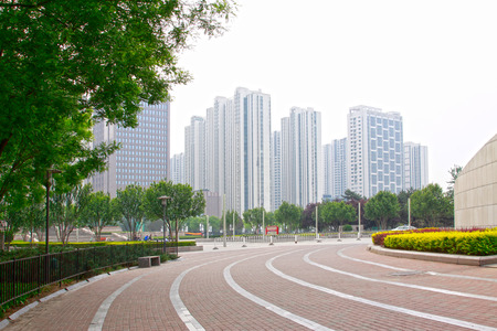 Urban construction scenery in tangshan, hebei province, china. の写真素材