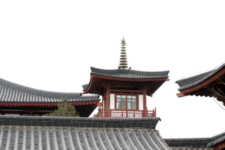 TANGSHAN - MAY 10: Bell tower and drum tower in Xingguo temple on May 10, 2014, tangshan city, hebei province, China. 

のeditorial素材