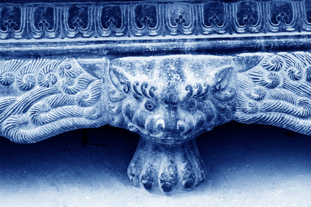 Chinese traditional style incense burner components, closeup of photoの写真素材