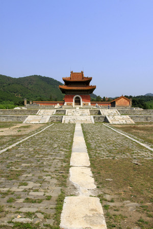ZUNHUA MAY 18ï¼ancient Chinese landscape architecture in the Eastern Tombs of the Qing Dynasty on may 18, 2014, Zunhua county, Hebei Province, China.
のeditorial素材