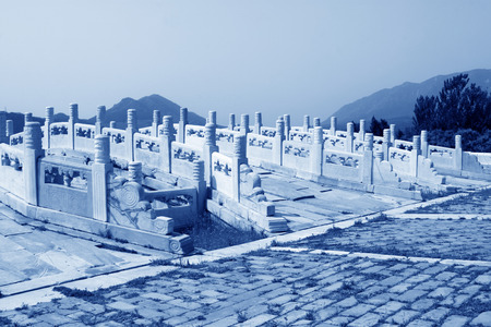 ZUNHUA MAY 18ï¼Stone bridge landscape architecture in the Eastern Tombs of the Qing Dynasty on may 18, 2014, Zunhua county, Hebei Province, China.
のeditorial素材